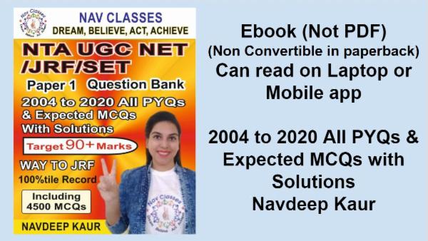 NTA UGC NET Question Bank Paper 1 cover