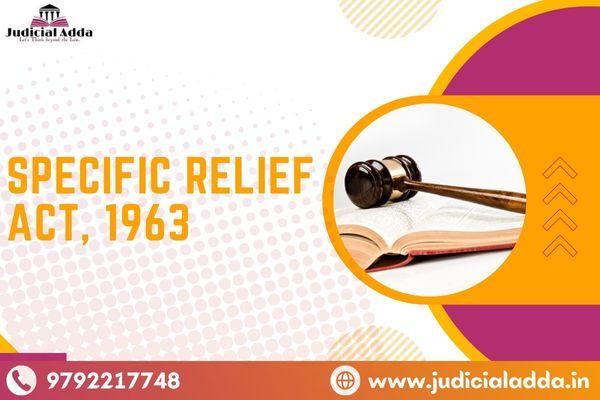 Specific Relief Act, 1963 cover