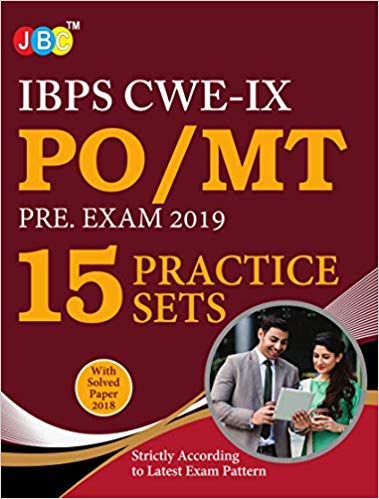 IBPS CWE-IX PO/MT PRE-EXAM:- 15 PRACTICE SETS INCLUDING PREVIOUS YEAR SOLVED PAPER cover