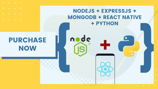 Python 3.8 + React Native + Nodejs + Express.js + Mongodb cover