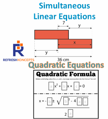 Linear Equation in two variables and Quadratic Equations cover