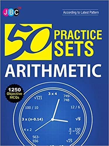 50 Practices Sets Arithmetic 1250 Objective MCQs cover