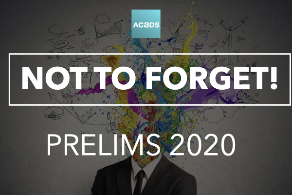 Not to Forget! [Prelims 2020] cover