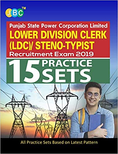 15 PRACTICE SETS:- Punjab State Power Corporation Limited LOWER DIVISION CLERK (LDC)/STENO-TYPIST Recruitment Exam cover