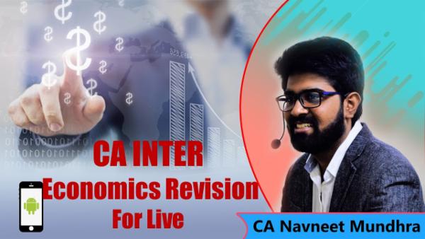 CA Inter Economics Revision for live & PD students cover