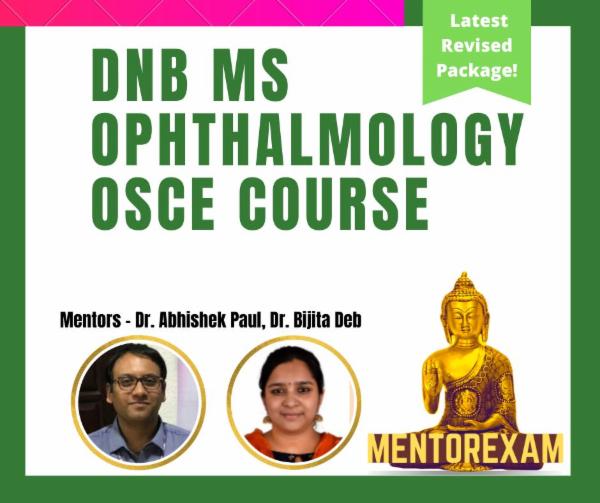 DNB Ophthalmology OSCE Course cover
