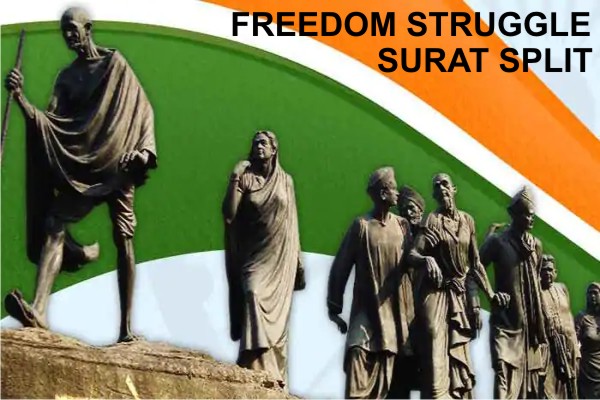 HISTORY- FREEDOM STRUGGLE- SURAT SPLIT cover