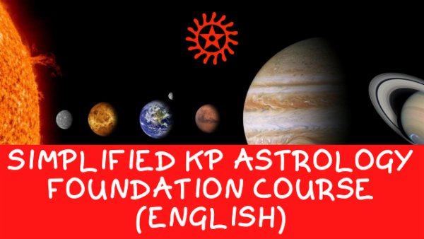 Simplified KP Astrology English Foundation Course cover