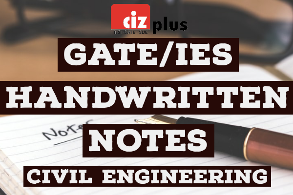 Civil Engineering GATE/IES Handwritten Notes cover
