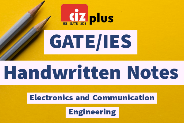 Electronics and Communications GATE/IES Handwritten Notes cover