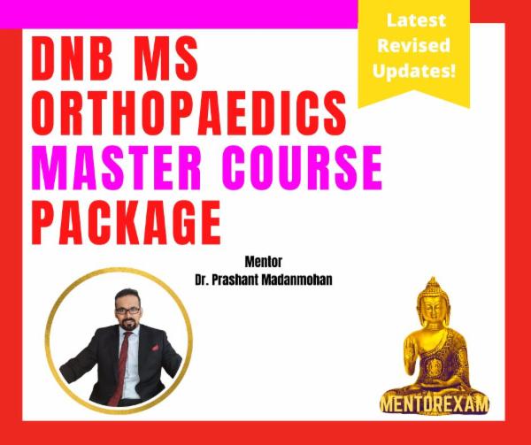 Orthopaedic Master Course Theory & Practical DNB MS classes vMay23 cover