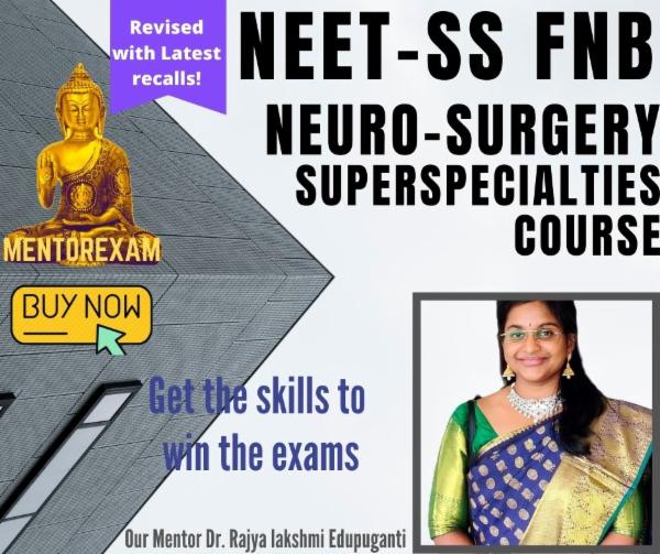 NEET-SS Neurosurgery MCQ Question Bank Mock Exam Course cover