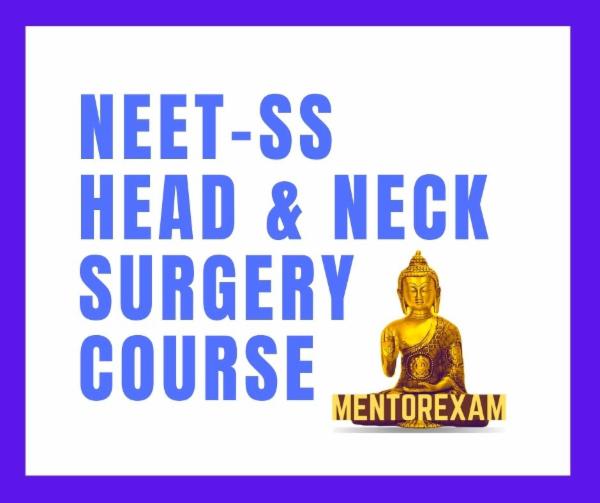 NEET-SS Head And Neck Surgery mcq mock exam course cover