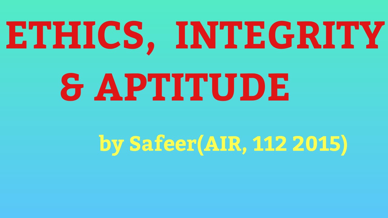 Ethics, Integrity & Aptitude cover