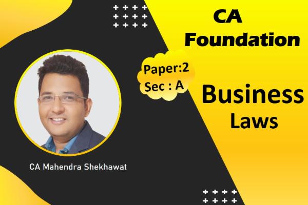 CA Foundation Law cover