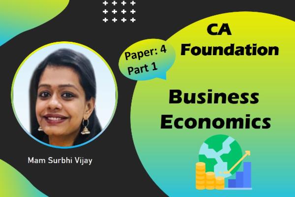 CA Foundation - Business Economics cover