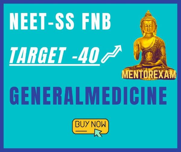 Target-40 NEET-SS DM General Medicine mcq mock exam course cover