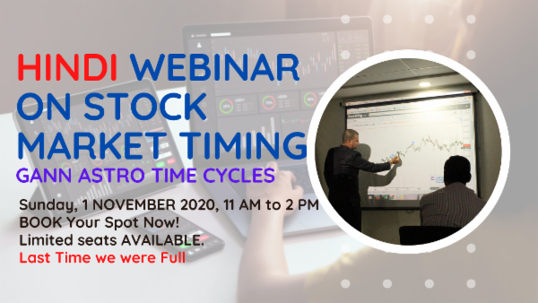 Hindi Webinar of Gann Astro Time Cycles cover