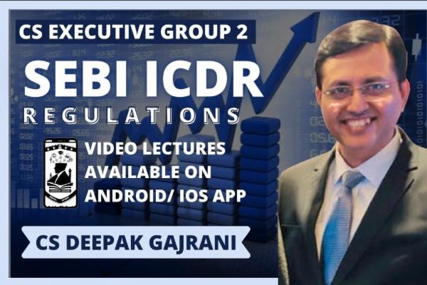 CS EXE GR 2 SEBI ICDR Regulations - Android App cover