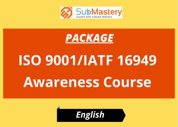 Package - ISO 9001/IATF 16949 Awareness Course cover