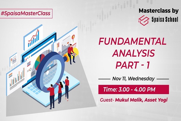 Fundamental Analysis, Part - 1| Stocks| Financials| Asset Yogi | Masterclass by 5paisa School cover