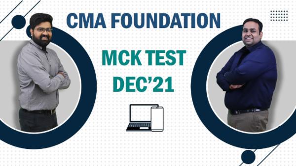 CMA Foundation Mock Test cover