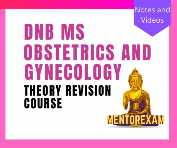 DNB MS Obstetrics and Gynecology Theory Video solved papers Course v24.2 cover