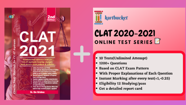 Clat Study Material (Test Series + Guide) cover
