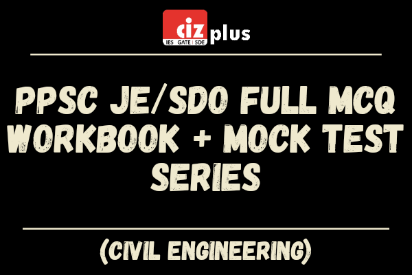 PPSC JE/SDO Full MCQ Workbook + Mock Test Series (Online Tests + Hardcopy) cover