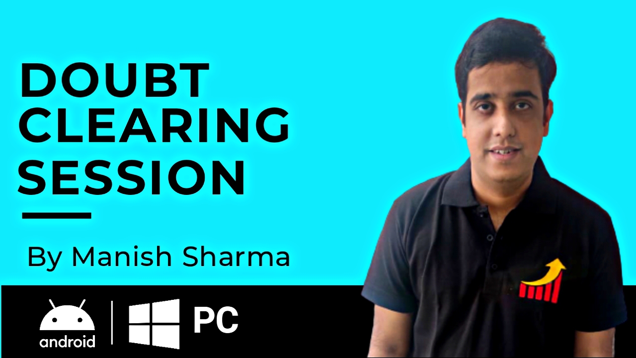 Want Doubt Clearing Session with Manish Sharma ? cover