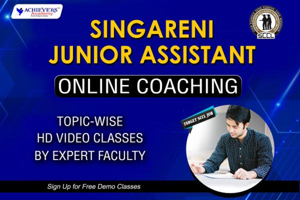 Singareni Junior Assistant Online Coaching Classes cover