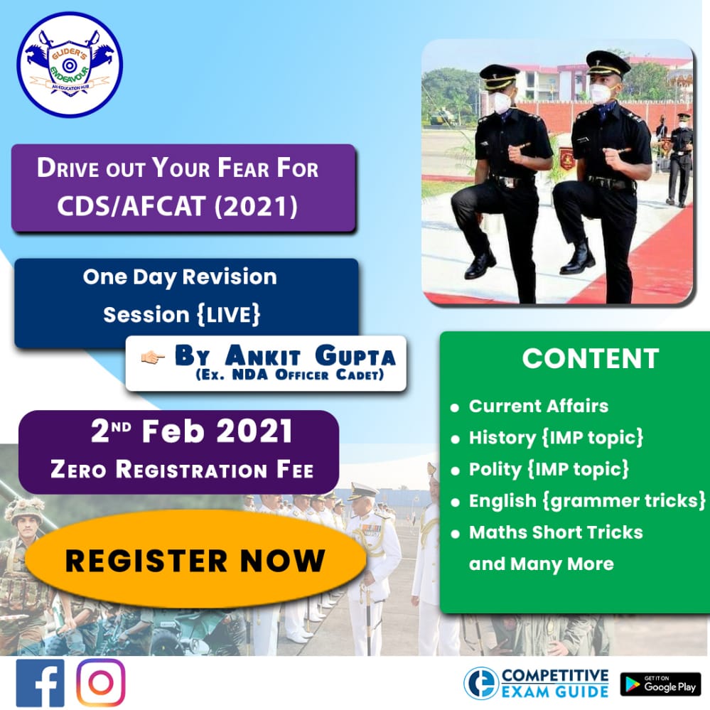 Drive out your fear for CDS/AFCAT - 2021 | One day Revision Live session by Ankit Gupta cover