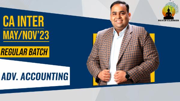 CA Inter Advanced Accounting. cover