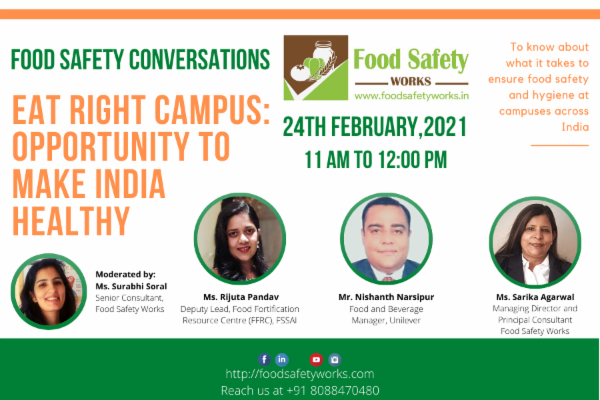 Food Safety Conversation: Eat Right Campus: Opportunity to Make India Healthy cover