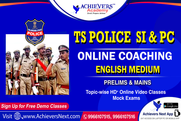 TS SI Constable Online Classes in English cover