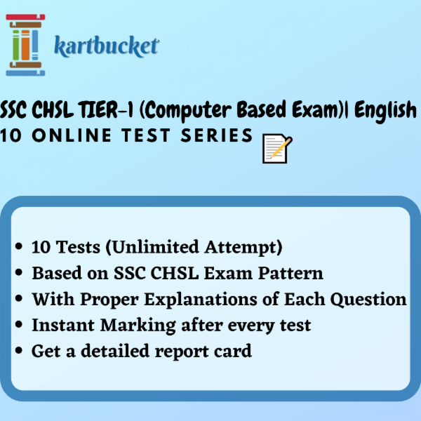 SSC CHSL TIER-1 (Computer Based Exam)| English Online Test Series cover