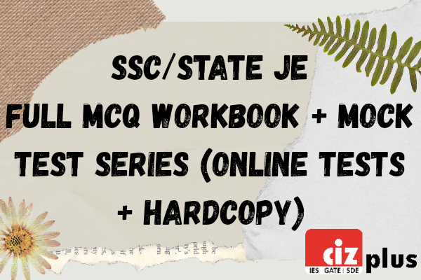 SSC JE/State Engineering Full MCQ Workbook + Mock Test Series (Online Tests + Hardcopy) cover