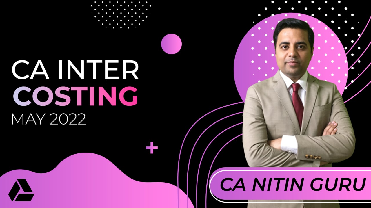 CA Inter Costing for May 2022-Online Classes cover