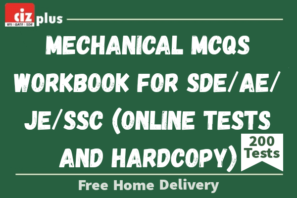 Mechanical MCQs Workbook for SDE/AE/JE/SSC (Online Tests And Hardcopy) cover