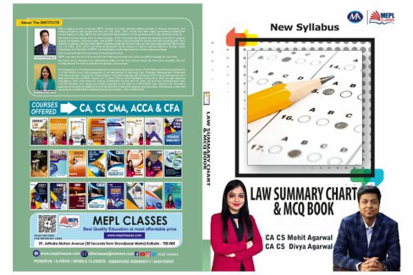 CA INTER - LAW STUDY MAT - MCQ MAT cover