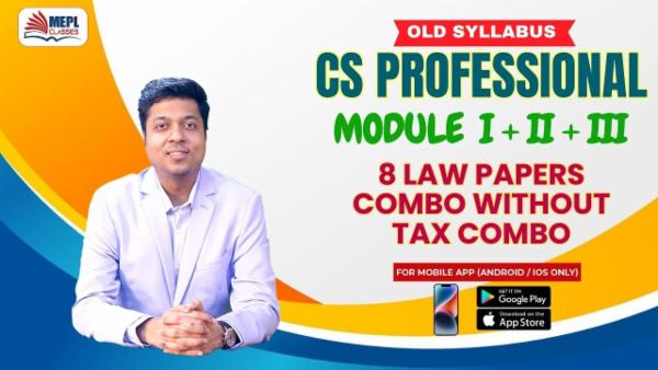 CS PROFESSIONAL - ALL 8 PAPER COMBO EXCEPT TAX - FOR MOBILE APP (ANDROID ONLY) cover
