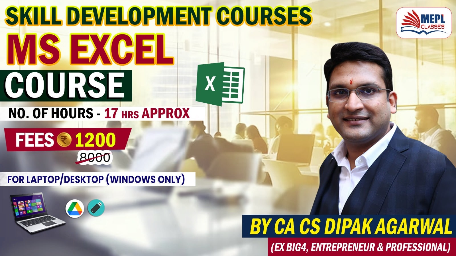 SKILL ENHANCEMENT COURSE - EXCEL - FOR LAPTOP/DESKTOP (WINDOWS ONLY) cover