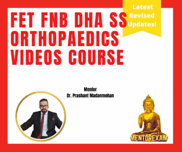 FET FNB DHA SS Orthopaedics Video Course cover