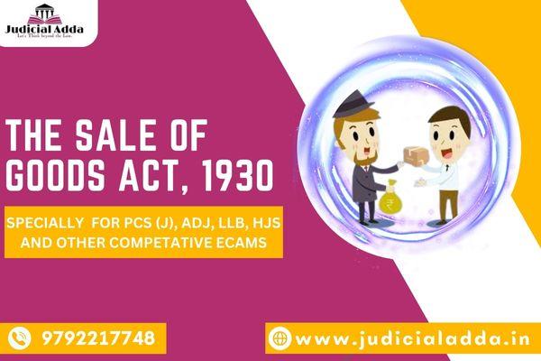 The Sale of Goods Act, 1930 cover