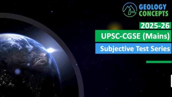 Subjective Test Series - UPSC Combined Geo-Scientist and Geologist Exam cover
