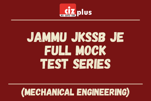 JKSSB JE (Mechanical) Full Mock Test Series cover
