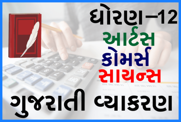 STD-12 All Gujrati Vyakaran cover