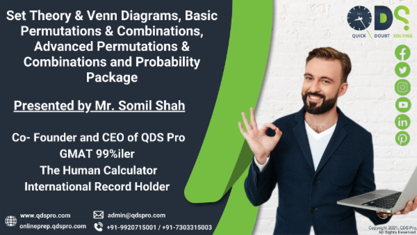 Set Theory & Venn Diagrams, Basic Permutations & Combinations, Advanced Permutations & Combinations and Probability Package cover