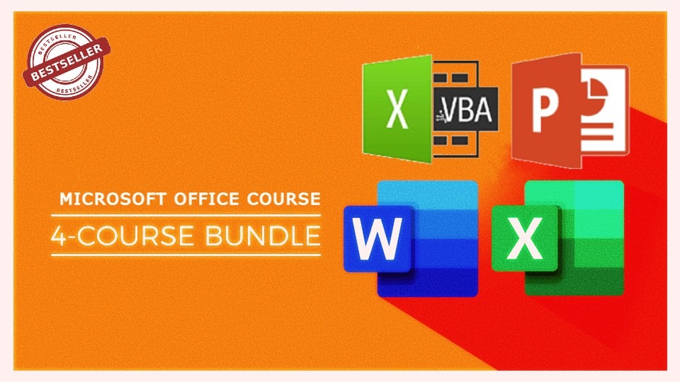 Word + Excel + PowerPoint + VBA Macro (4 Courses) cover