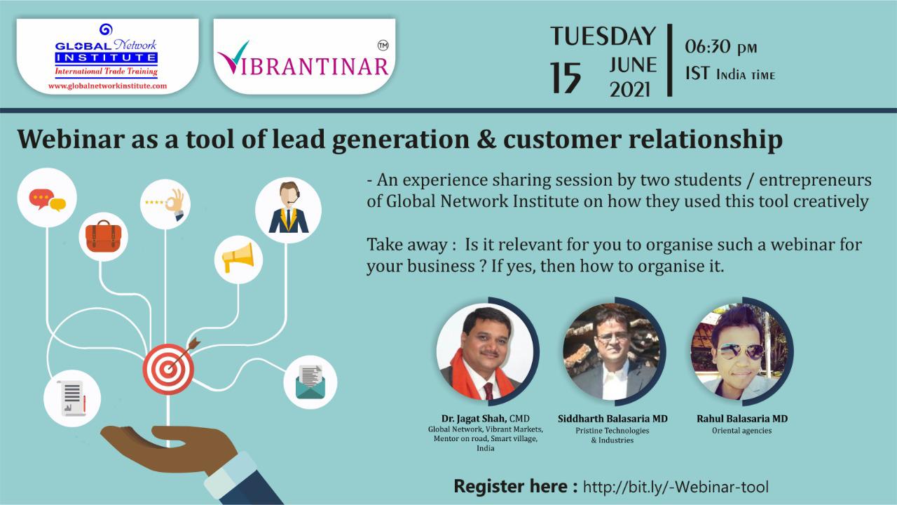 Webinar as a tool of lead generation and customer relationship cover